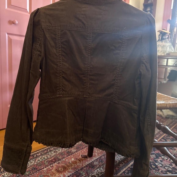 Ciera Anthropologie corduroy peplum jacket - Picture 3 of 3